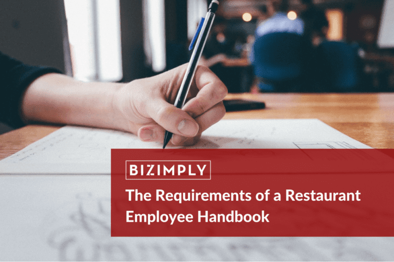 The Requirements Of A Restaurant Employee Handbook Bizimply